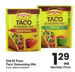 Albertsons Old El Paso Taco Seasoning Mix offer