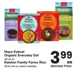 Albertsons Maya Kaimal Organic Everyday Dal Ralston Family Farms Rice offer