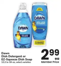 Albertsons Dawn dish detergent or EZ-squeeze dish soap offer