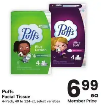 Albertsons Puffs facial tissue offer