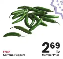 Albertsons Fresh serrano peppers offer