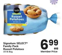 Albertsons Signature select family pack russet potatoes offer