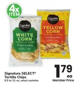 Albertsons Signature select tortilla chips offer