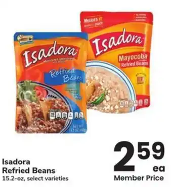 Albertsons Isadora refried beans offer