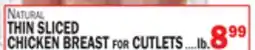 C Town THIN SLICED CHICKEN BREAST for CUTLETS offer