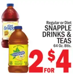 C Town SNAPPLE DRINKS & TEAS offer