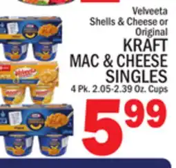 C Town KRAFT MAC & CHEESE SINGLES offer