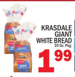 C Town KRASDALE GIANT WHITE BREAD offer