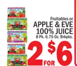 C Town APPLE & EVE 100% JUICE offer