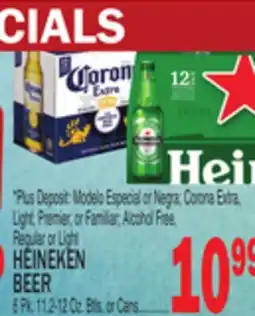 C Town HEINEKEN BEER 6 Pk. 11.2-12 Oz. Btls. or Cans offer