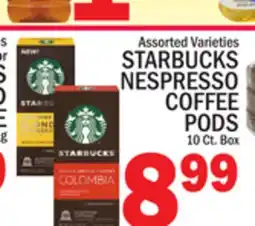 C Town STARBUCKS NESPRESSO COFFEE PODS offer