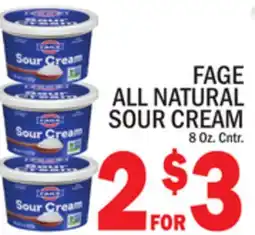 C Town FAGE ALL NATURAL SOUR CREAM offer