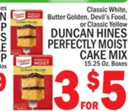 C Town DUNCAN HINES PERFECTLY MOIST CAKE MIX offer