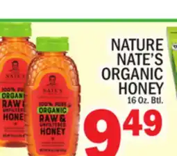 C Town NATURE NATE'S ORGANIC HONEY offer