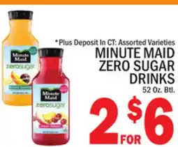 C Town MINUTE MAID ZERO SUGAR DRINKS offer