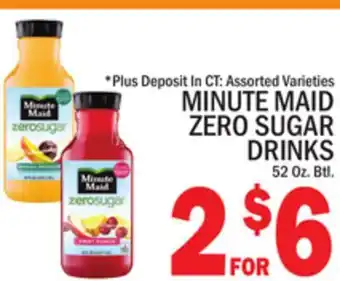 C Town MINUTE MAID ZERO SUGAR DRINKS offer