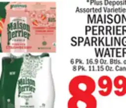 C Town MAISON PERRIER SPARKLING WATER offer