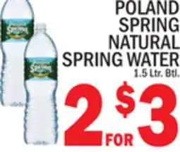C Town POLAND SPRING NATURAL SPRING WATER offer