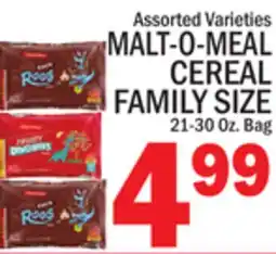 C Town MALT-O-MEAL CEREAL FAMILY SIZE offer