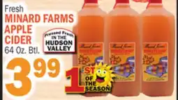 C Town MINARD FARMS APPLE CIDER offer