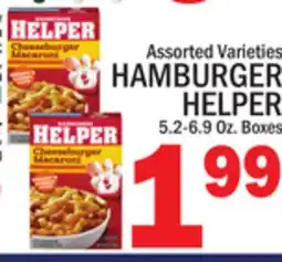 C Town HAMBURGER HELPER offer