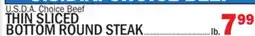 C Town THIN SLICED BOTTOM ROUND STEAK offer