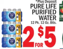 C Town PURE LIFE PURIFIED WATER offer