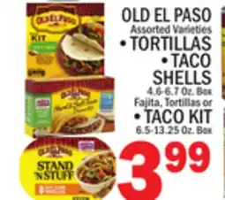 C Town OLD EL PASO TORTILLAS TACO SHELLS 4.6-6.7 OZ. BOX offer
