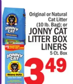C Town JONNY CAT LITTER BOX LINERS 5 Ct. Box offer