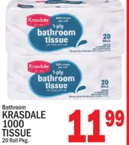 C Town KRASDALE 1000 TISSUE offer