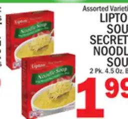 C Town LIPTON SOUP SECRETS NOODLE SOUP offer