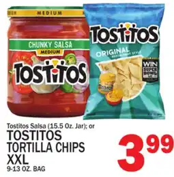 C Town TOSTITOS TORTILLA CHIPS XXL 9-13 OZ. BAG offer