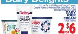 Bravo Supermarkets DAISY SOUR CREAM 14 Oz. Tubes offer