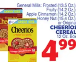 Bravo Supermarkets CHEERIOS CEREAL offer