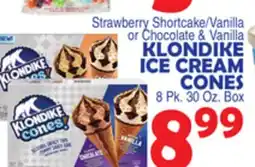 Bravo Supermarkets KLONDIKE ICE CREAM CONES offer