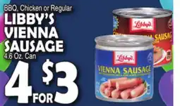 Bravo Supermarkets LIBBY'S VIENNA SAUSAGE offer