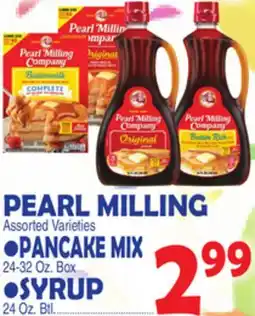 Bravo Supermarkets PEARL MILLING PANCAKE MIX, SYRUP offer