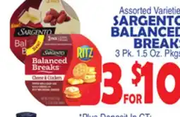 Bravo Supermarkets SARGENTO BALANCED BREAKS offer