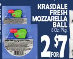 Bravo Supermarkets KRASDALE FRESH MOZZARELLA BALL offer