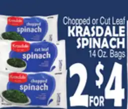 Bravo Supermarkets KRASDALE SPINACH offer
