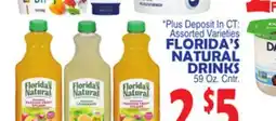 Bravo Supermarkets FLORIDA'S NATURAL DRINKS offer