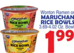 Bravo Supermarkets RAMEN MARUCHAN RICE BOWLS offer