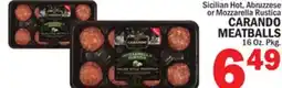 Bravo Supermarkets CARANDO MEATBALLS offer