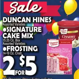 Bravo Supermarkets DUNCAN HINES SIGNATURE CAKE MIX 15.25 Oz. Box offer