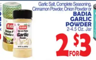 Bravo Supermarkets BADIA GARLIC POWDER offer