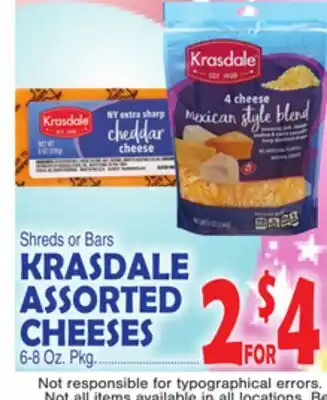 Bravo Supermarkets KRASDALE ASSORTED CHEESES offer