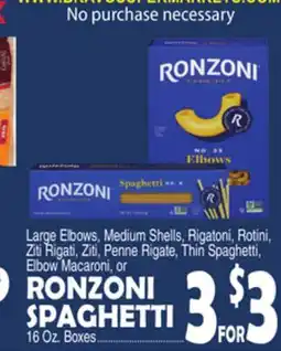Bravo Supermarkets RONZONI SPAGHETTI offer