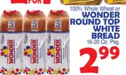 Bravo Supermarkets WONDER ROUND TOP WHITE BREAD offer
