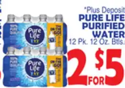 Bravo Supermarkets PURE LIFE PURIFIED WATER offer