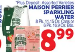 Bravo Supermarkets MAISON PERRIER SPARKLING WATER offer